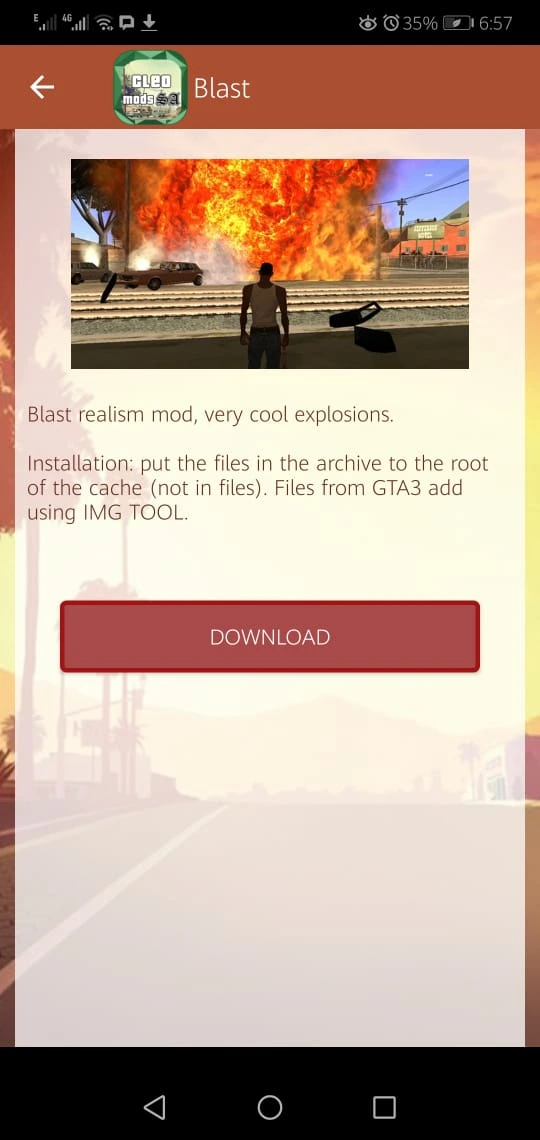 Screenshot Of GTA SA Cleo Game
